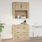 Dulap de perete, stejar sonoma, 80x33x80 cm, lemn prelucrat GartenMobel Dekor
