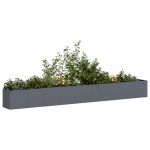 Jardinieră Antracit 360x40x40 cm Oțel laminat la rece GartenMobel Dekor