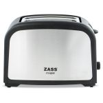 Prajitor de paine Zass ZST 02, 750W, 2 felii, Tavita frimituri, Finisaj inox ProDesign DailyAppliances
