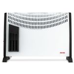 Convector electric Zass ZKH 02 T, 2000 W, 3 trepte de putere, Termostat reglabil, Turbo ProDesign DailyAppliances
