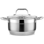 Oala din inox Zass Gourmet ZG-SC01-24 cu capac, Capacitate 6.1L ProDesign DailyAppliances