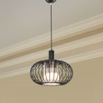 Hängeleuchte Batley 24,5 x 29 cm 1-flammig Schwarz [lux.pro] HausGarden Leisure