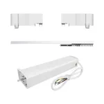 Set Motor LUXION + Sina Draperie cu Deschiere Tip Cortina, Lungime 2M, Control Telefon SmartElectro IntelligentHouse
