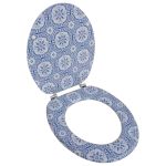 Scaun de toaletă cu capac din MDF, design din porțelan  GartenMobel Dekor