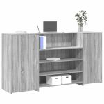 Birou de recepție Gri Sonoma 200x50x103,5 cm Lemn prelucrat GartenMobel Dekor