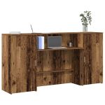 Birou de recepție Lemn vechi 200x50x103,5 cm Lemn prelucrat GartenMobel Dekor
