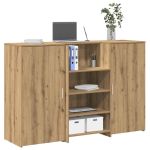 Birou de recepție Stejar Artisan 155x50x103,5 cm Lemn prelucrat GartenMobel Dekor