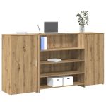 Birou de recepție Stejar Artisan 200x50x103,5 cm Lemn prelucrat GartenMobel Dekor