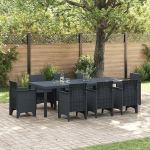 Masa de Grădină Antracit Mare Set de 2 Antracit Plastic Mare GartenMobel Dekor