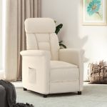 Fotoliu rabatabil, bej, țesătură microfibră GartenMobel Dekor