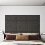 Panouri de perete 12 buc. gri închis 60x30 cm textil 2,16 m²1 GartenMobel Dekor