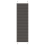 Jaluză plisată negru 55x200 cm Lățime țesătură 54,4cm poliester GartenMobel Dekor