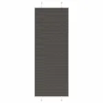 Jaluză plisată negru 80x200 cm Lățime țesătură 79,4cm poliester GartenMobel Dekor