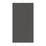 Jaluzea plisată negru 110x200 cm Lățime țesătură 109,4 cm GartenMobel Dekor