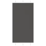 Jaluzea plisată negru 110x200 cm Lățime țesătură 109,4 cm GartenMobel Dekor