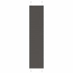 Jaluzea plisată negru 45x200 cm Lățime țesătură 44,4cm poliester GartenMobel Dekor