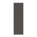 Jaluzea plisată negru 65x200 cm Lățime țesătură 64,4cm poliester GartenMobel Dekor