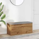 Bancă de depozitare Stejar artizanal 102x42x45cm lemn prelucrat GartenMobel Dekor