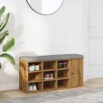 Bancă de pantofi Stejar artizanal 102x32x50 cm lemn prelucrat GartenMobel Dekor