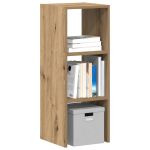Bibliotecă Stejar Artizanal stivuibil 30x30x80cm Lemn prelucrat GartenMobel Dekor