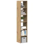 Biblioteci 2 buc Stejar Artisan stivuibil Lemn prelucrat GartenMobel Dekor