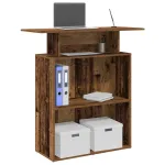 Birou de recepție Lemn vechi 100x40x104 cm Lemn prelucrat GartenMobel Dekor