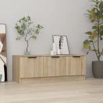 Comodă TV, stejar sonoma, 102x35x36,5 cm, lemn prelucrat GartenMobel Dekor