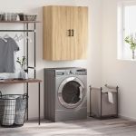 Dulap TV montat pe perete, stejar sonoma, 69,5x34x90 cm GartenMobel Dekor