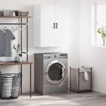 Dulap cu montaj pe perete, alb, 69,5x34x90 cm GartenMobel Dekor