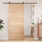 Ușă Solidă din Pin Lemn Natural Lemn Masiv de Pin GartenMobel Dekor