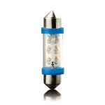 Set 2 becuri auto Vecta cu 6 leduri 12V SV8,5 , 36 mm albastru tip sofit AutoDrive ProParts