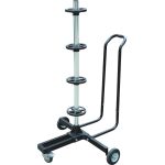 Stand de aluminiu Carpoint cu roti pentru depozitare rotii : anvelope cu jante (pentru jante de pana la 18 inches si latime max. 265 mm) AutoDrive ProParts