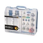 Set becuri rezerva cu doua becuri H4 ,Trusa becuri Auto + Sigurante Vecta 19 piese AutoDrive ProParts
