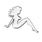 Ornament auto, Logo 3D Pin Up Girl 60X85Mm Chrome AutoDrive ProParts