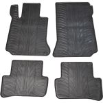 Set covorase auto din cauciuc Mercedes Clasa C (W204/S204) 2007-2013, Negru, Gledring, 4 buc. AutoDrive ProParts