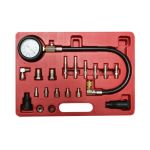 Kit tester auto compresie Diesel, cu manometru 0-70 Bar / 0-1000 Ps, 16 adaptori AutoDrive ProParts