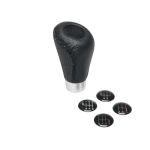 Ornament schimbator de viteze RaceSport negru imitatie piele cusatura neagra AutoDrive ProParts