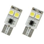 Set 2 becuri auto Vecta 12V T10 W2.1x9.5d 5W cu 4 leduri SMD 5050SMD Canbus , fara eroare in bord , alb AutoDrive ProParts