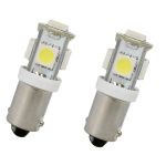 Set 2 becuri auto cu leduri Vecta 12V 4W Ba9s T8.5 5LED 5050 SMD, bord si pozitie AutoDrive ProParts