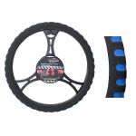 Husa volan albastru , din burete, diametru 37-39cm AutoDrive ProParts