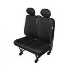Huse scaun bancheta auto cu 2 locuri Herman Black DV2 M pentru Citroen Jumpy, Fiat Scudo, Mercedes Vito, Opel Movano, Peugeot Expert, Vw T4, T6 AutoDrive ProParts