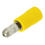 Papuci electrici izolati, tata, galben Rotund, 5,00 mm, lungime 24,80 mm, crimpat, 850, 10 buc. la blister Carpoint AutoDrive ProParts