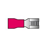 Papuci electrici izolati, tata, rosu Plat, terminale pe cablu, 4,8x0,8mm, lungime 18,7 mm, crimpat, 741, 10 terminale la blister Carpoint AutoDrive ProParts