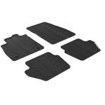 Set covorase auto din cauciuc Ford Fiesta 5 usi 08.2017-, Ford Puma SUV 01.2020-, (Automat/Manual), Negru, Gledring, 4 buc. AutoDrive ProParts