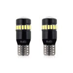 Bec de pozitie tip LED Canbus, T10 W2.1x9.5 W5W, 12V-24V, 18 SMD 3014 + 1SMD, culoare alb, AMIO, set 2 buc AutoDrive ProParts