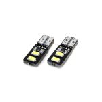 Bec de pozitie tip LED Canbus, T10 W2.1x9.5 W5W, 12V 2W, 4 SMD 5730 , culoare alb , AMIO, set 2 buc AutoDrive ProParts