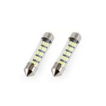Set 2 becuri auto AMIO , LED, C5W SV8.5-8, 15 SMD 3014, 39mm, 12V, capac sticla, leduri alb sofit Festoon AutoDrive ProParts