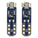 Set 2 becuri auto Amio 12V T5 W2x4.6d cu 1 led SMD 3030, alb AutoDrive ProParts
