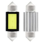Set 2 becuri auto Amio LED, C5W SV8.5-8, 1 LED COB3, 2.4W, 36mm, Canbus, 12V, leduri alb sofit Festoon AutoDrive ProParts