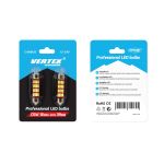 Set 2 becuri auto Vertex LED , C5W SV8.5-8, 12SMD 4014, 2.2W, 39mm, Canbus, 12-24V, leduri alb sofit Festoon AutoDrive ProParts